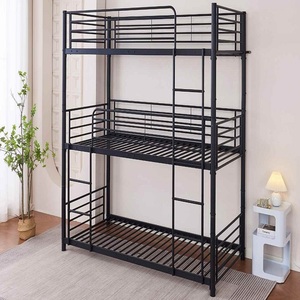 Structure de lit superposé en métal durable de qualité supérieure, conçue pour les dortoirs étudiants, les écoles et les hôtels, offrant un excellent soutien et un grand espace. - Product Image 2