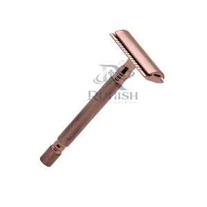 Maquinillas de Afeitar Dobles Reutilizables de Acero Inoxidable de Diseño Moderno, Maquinilla de Afeitar Manual Ligera y Duradera para Hombre, Agarre Cómodo, Afeitado Suave - Product Image 6
