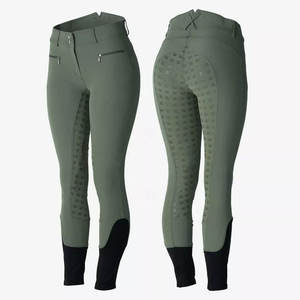 Pantalones de Montar para Mujer de Alta Calidad, Malla Elástica de Spandex y Nailon, para una Comodidad Suave, Ajuste Duradero y Agarre Seguro en Largas Jornadas de Equitación - Product Image 1