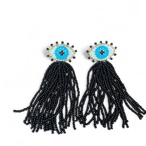 Artistic Seed <b>Beads</b> Drop Earrings Christian Design <b>Colorful</b> Customized Luxury Fashion Stylish Trendy - Product Image 6
