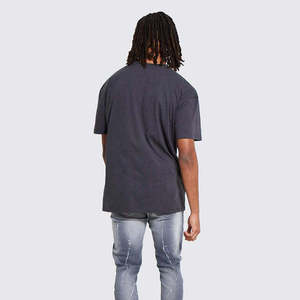 Men's <b>Cream</b> Solid Color Short Sleeve <b>T</b>-<b>Shirt</b> 100% Cotton Summer Casual Top Plain Dyed Style - Product Image 6