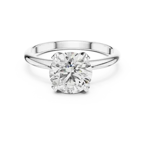 Anillo de Diamante Cultivado en Laboratorio con Corte Ovalado Moderno de 2.5ct, Engaste Completo con Bisel, Tallo Cónico, Solitario Audaz, Joyería de Oro Personalizada - Product Image 5