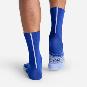 Custom <b>Socks</b> Logo Jacquard Embroidered Honeycomb Corset Mesh Breathable Crew Sports <b>Running</b> <b>Socks</b> - Product Image 2