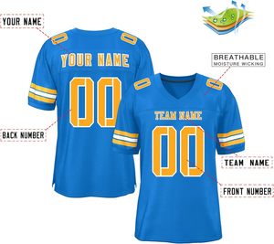 ผู้ผลิตเสื้อฟุตบอลอเมริกันสำหรับผู้ใหญ่แบบขายส่ง ผลิตจากโพลีเอสเตอร์ตาข่าย ระบายความร้อนได้ดี แห้งเร็ว ชุดกีฬา ชุดทีม - Product Image 2