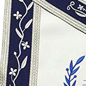 Tablier de Maître Maçon de Loge Bleue Brodé 3D Personnalisé Style Classique – Accessoire Cérémoniel de Régalia Maçonnique pour Francs-Maçons - Product Image 3