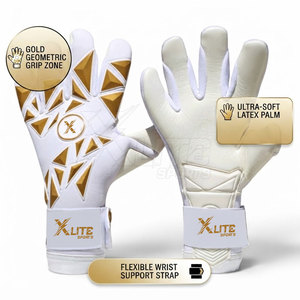 Gants de gardien de but professionnels en caoutchouc respirant antidérapant de qualité supérieure pour l'entraînement et les matchs de football avec fermeture auto-agrippante - Product Image 5