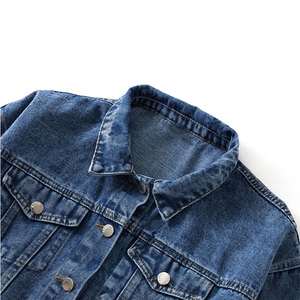 Chaqueta vaquera corta de moda 2026 para mujer – Abrigo de mezclilla azul para primavera y otoño, ropa exterior estilo motero para damas, venta al por mayor OEM de gran demanda - Product Image 6