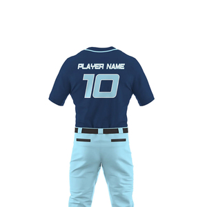 Men's Light Blue Baseball Pants Black Belt <b>Socks</b> Set <b>Moisture</b> Wicking Eco-Friendly Polyester Ankle Length Uniform Adults Custom - Product Image 4
