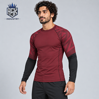 Vente en gros : Rashguard pour hommes à manches longues, personnalisable, le plus vendu par le fabricant, pour l'entraînement, disponible en ligne
