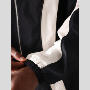 ODM Custom Canvas Waterproof Windbreaker Bomber <b>Jacket</b> with Stand Collar Anti-UV Regular Fit and <b>Reflective</b> Trim for <b>Men</b> - Product Image 4