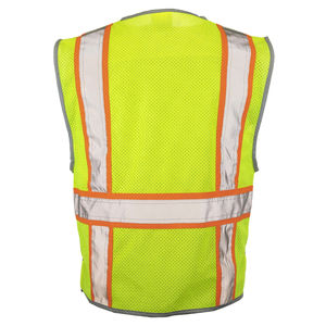 Gilet de sécurité haute visibilité pour hommes, qualité supérieure, ANSI Classe 1, EN ISO 20471 Classe 2, étanche, avec LED clignotante, pour la sécurité routière, personnalisable - Product Image 3