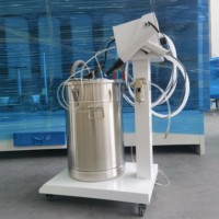 Goodiitech mesin semprot serbuk elektrostatis logam portabel untuk aluminium dan baja