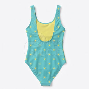 Traje de Baño Deportivo de Una Pieza para Mujer, Diseño Atlético con Estampado Personalizado, Secado Rápido, para Playa, Piscina y Entrenamiento - Product Image 2