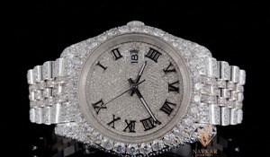 Montre en argent sterling 925 avec diamants Moissanite, best-seller, pour les vacances d'été à la plage, disponible en quantité en gros - Product Image 1