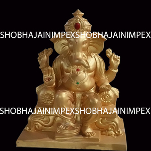 Grande décoration de jardin traditionnelle en fibre Gajanan pour usage intérieur/extérieur avec livraison rapide par Shobha Jain Impex Fabriqué en Inde - Product Image 5