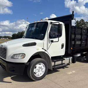 Camión de plataforma basculante Freightliner M2-106 usado, listo para exportación, año 2015, en venta - Product Image 1