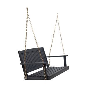 Dondolo da Esterno Moderno in Legno di Acacia, Design Contemporaneo per Portico e Giardino - Product Image 5