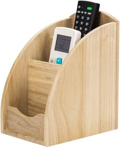 Luxury Handmade Eco-Friendly Square Wooden <b>Remote</b> <b>Holder</b> | Multi-Compartment Organizer | Housewarming Gift | Factory Wholesale - Product Image 2