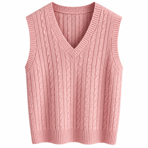 <b>Women's</b> V-Neck <b>Sleeveless</b> <b>Jumper</b> - Product Image 1