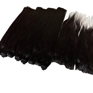 Nuevas extensiones de cabello Remy humano crudo Original trama recta Natural máquina de piel doble paquetes de belleza para estilo de mujer - Product Image 5