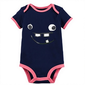 รอมเปอร์ทารกผ้าฝ้ายไม้ไผ่ออร์แกนิกพิมพ์ลายการ์ตูนสำหรับเด็กทารกเสื้อผ้าแฟชั่นกระดุมสแน็ปออนไลน์อินเดีย - Product Image 1