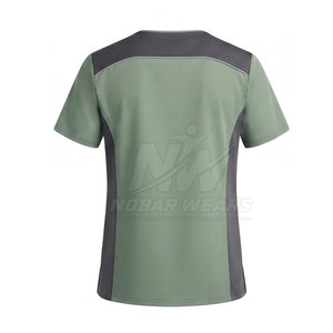 Uniforme Médico de Manga Corta con Cuello Redondo para Trabajo en el Sector Salud, para Profesionales de Hospitales, Clínicas, Enfermería y Laboratorio - Product Image 4