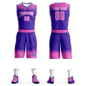 Vente flash - Ensemble de maillots de basket-ball au design nouveau, prix d'usine, bonne qualité, avec logo imprimé, vêtements de sport, ensembles de basket-ball - Product Image 2