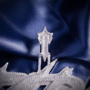 Iced Out Moissanite Spike <b>Pendant</b> 925 <b>Silver</b> Rhodium Plated Hip Hop Rapper Style Jewelry For Men Custom <b>Initial</b> Letter <b>Pendant</b> - Product Image 6