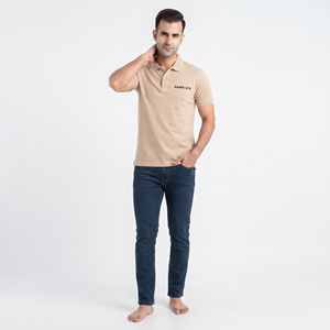 Polo personnalisé pour homme, polo décontracté en coton, polo respirant pour le golf, polo décontracté personnalisé pour homme, couleur unie - Product Image 3