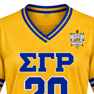 Maillot de football personnalisé pour femmes Sigma Gamma Rho, vêtements de sport pour sororité grecque, uniforme d'équipe athlétique SGRho personnalisé - Product Image 3