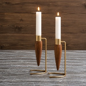 Luxury Gold Metal Pillar <b>Candle</b> Holder Stand for Home Decor and Wedding Table Centerpiece - Product Image 5