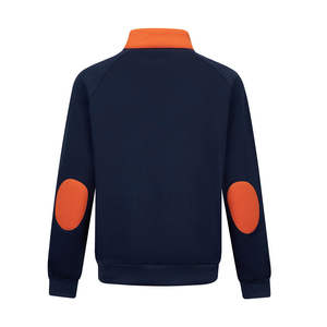 Sweat-shirt à demi-zip pour homme, confortable, respirant, en mélange de coton, design élégant pour le sport et les occasions décontractées - Product Image 2