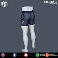 Shorts de compression MMA pour hommes BLAZE FIGHT WEAR - 250 GSM Élasthanne/Polyester entièrement imprimés par sublimation, légers, pour l'entraînement et le fitness