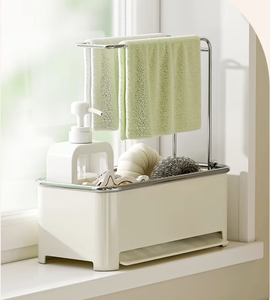 Support de rangement suspendu pour éponge, brosse et torchon en métal, personnalisé OEM/ODM Vietnam, pour évier, organisateur de cuisine, égouttoir - Product Image 4