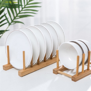 Support à assiettes en bois, accessoires de cuisine, égouttoir à vaisselle en bois, best-seller - Product Image 1