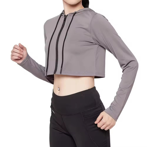 Hoodie court personnalisé pour femme, sweat-shirt décontracté pour femme, pull-over court oversize pour femme - Product Image 6