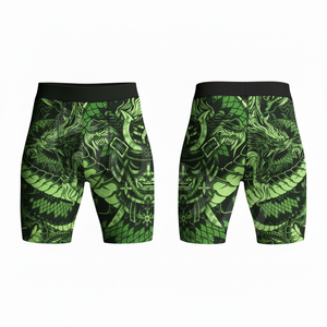 100% Polyester High Quality Material Training Gym Running Quick Dry Elastic Breathable Fitness Custom Logo Compression Shorts - Product Image 3