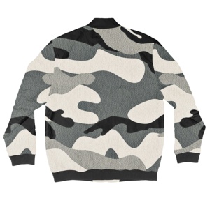 <b>Top</b> Selling Custom Logo High Quality Custom 2020 WOMANS NEW FASHION KHAKI CAMO BOMBER JACKET - Product Image 2