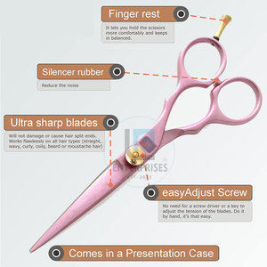 Latest Style Solid Color Stainless Steel Barber <b>Scissors</b> Wholesale Custom Made Durable Reusable High Quality - Product Image 5
