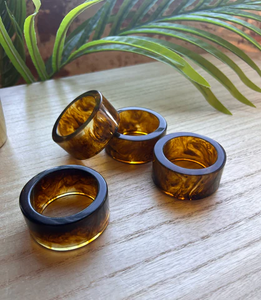 Mustard Color Resin Napkin Rings Elegant Dinner Used <b>Square</b> Best Handicrafts Dinner <b>Table</b> Used Resin Napkin Ring - Product Image 4