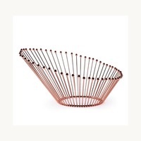 Panier à fruits décoratif en fil métallique au design unique, personnalisé, élégant, écologique, nouvelle arrivée, présentoir moderne pour table à manger
