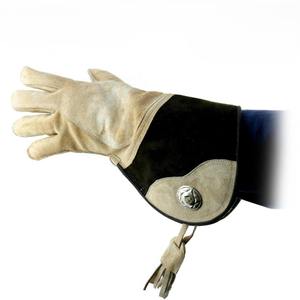 Gants de fauconnerie pour adultes, double couche, en cuir de vachette souple, pour la chasse aux oiseaux et aux aigles, personnalisables - Product Image 6
