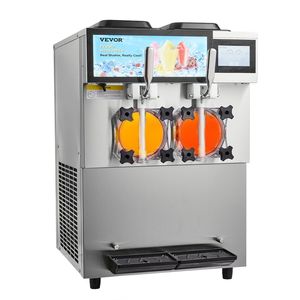 Macchina per Slushy Commerciale in Acciaio Inox con 2 Serbatoi da 12L/3,17 Galloni, Modalità di Congelamento Rapido, Dispenser per Bevande e Margarita - Product Image 1
