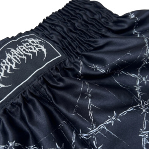 Pantalones Cortos de Entrenamiento de Muay Thai para Hombre de Alta Calidad, Parte Delantera de Satén de Seda, 100% Poliéster, Ecológicos, Transpirables, de Secado Rápido y Ligeros - Product Image 3
