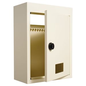 Cassetta Postale Robusta in Acciaio da Incasso a Muro 2.8-7.9 Pollici con Lucchetto a Combinazione da 13 Pollici 12.5x6.3x16.9 Pollici per Consegna Lettere e Pacchi - Product Image 1