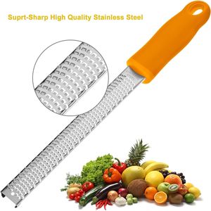 Rallador de Limón Ergonómico de Acero Inoxidable, Rallador de Queso de Cocina con Mango Suave de Plástico, Herramienta para Frutas y Verduras - Product Image 3