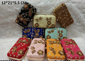 Sac à main en treillis de diamants avec chaîne, élégant pour les soirées et les fêtes, CSIBC361 - Product Image 6