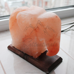 Lampe de nuit de conception d'éléphant de sel de l'Himalaya faite à la main de qualité supérieure pour la maison et le bureau - Product Image 3