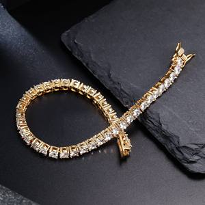 RAMDUT IMPEX Bracelet tennis en moissanite or glacé, sertissage lourd, vente en gros, chaîne en or de qualité supérieure, pierres étincelantes, GRA - Product Image 5