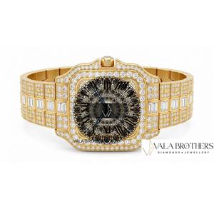 นาฬิกา Cartier รุ่นโบราณ ประดับเพชร ตัวเรือนโลหะผสม กระจกแซฟไฟร์ ขนาด 30 มม. หน้าปัดทรงสี่เหลี่ยม ระบบควอตซ์ สายสแตนเลสสตีล ตัวล็อคแบบ Deployment Clasp สำหรับทั้งชายและหญิง ระดับหรูหรา - Product Image 1